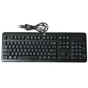 Genuine HP 104 Keys Standard Black USB-Wired Keyboard Model KU-1156